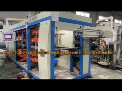 Üç istasyonlu pozitif ve negatif basınçlı entegre makine