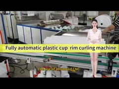 Tam otomatik plastik fincan sim kıvrım makinesi