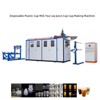 Kullanılmış Plastik Tepsiler Termoforming Makinesi Elden Tek kullanımlık bardak yapma makinesi
