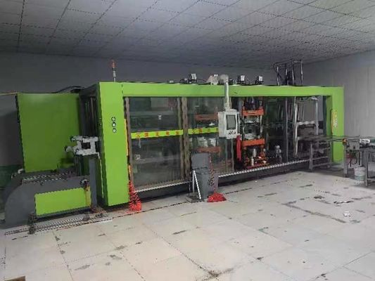 Yumurta tepsisi için tam otomatik plastik üç istasyonlu kabarcık termoforming makinesi