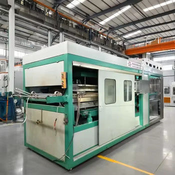 1220*710mm şekillendirme alanı ve 180mm maksimum şekillendirme derinliği için tam otomatik plastik termoforming makinesi