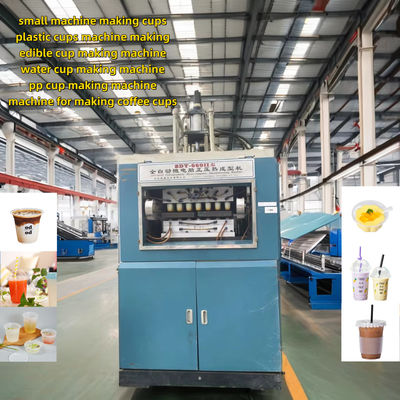 Plastik termoforming makinesi motor gücü 7.5kw tek kullanımlık bardak yapma makinesi