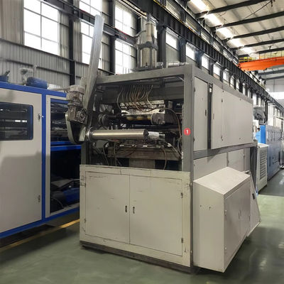 8000 kg ağırlığı ve 7.5KW ısıtıcı gücü olan Tam otomatik tek kullanımlık plastik bardak termoforming makinesi
