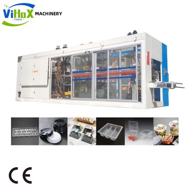 Otomatik Tek kullanımlık öğle yemeği kutusu termoforming makinesi