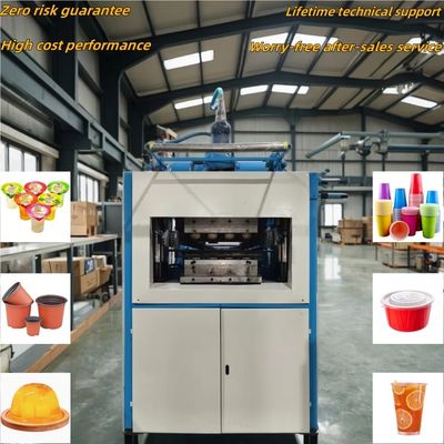 Tamamen otomatik tek kullanımlık plastik bardak termoforming makinesi