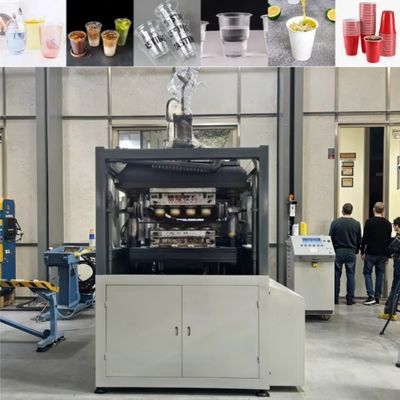 Yüksek maliyetli performans Plastik bardak Termoforming Makine tek kullanımlık plastik bardak yapma makinesi