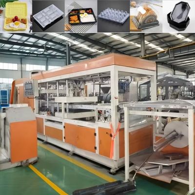 Tam otomatik üç istasyonlu termoforming makinesi