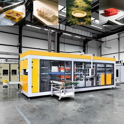 Tamamen Otomatik Plastik Alışveriş Kutusu Termoforming Makinesi