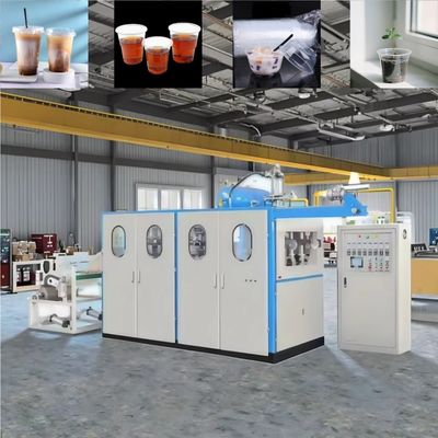 Tamamen Otomatik Kullanılmış Plastik Tek kullanımlık Çay Kupası Makinesi